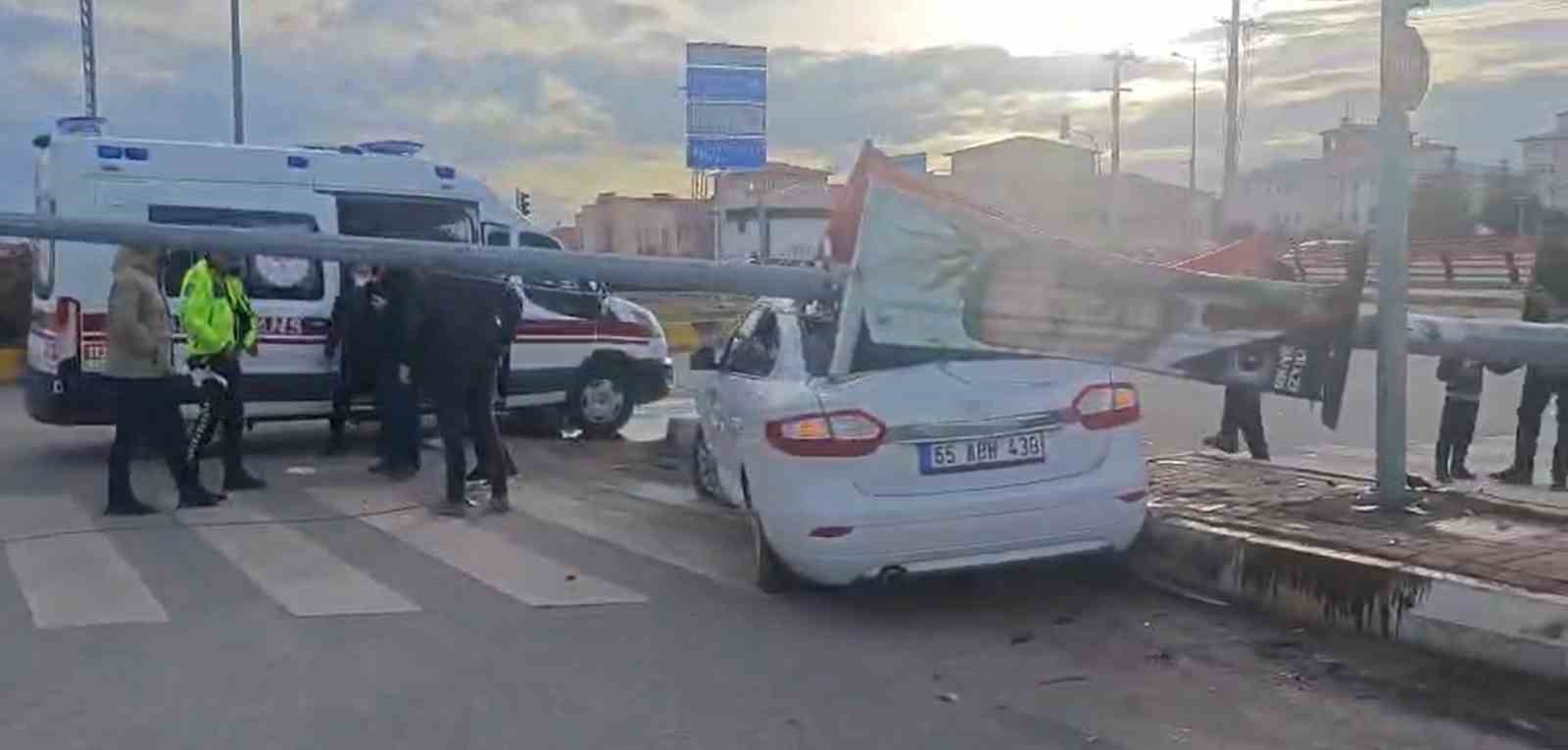 erciste trafik kazasi 1 yarali 2 VO3DBFUK