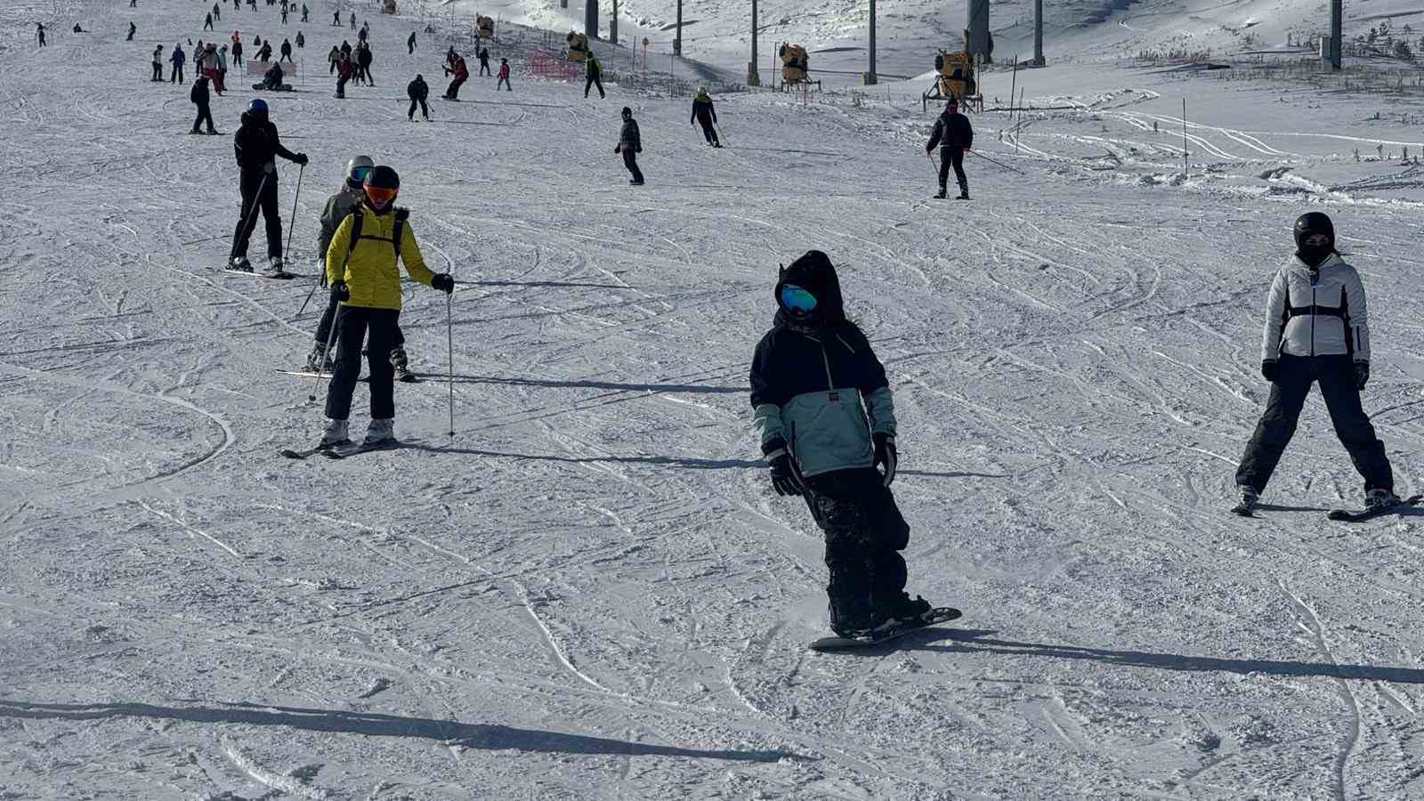 erciyeste hafta sonu pistler kayak severlerle doldu 9 61stJm19
