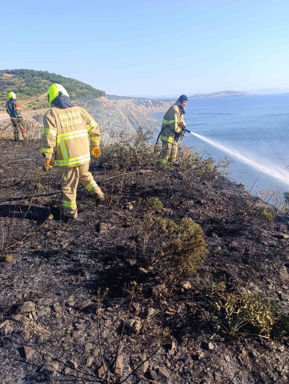 erdekte mezarlik girisindeki ot yangini buyumeden sonduruldu 0 7EIqlVBl
