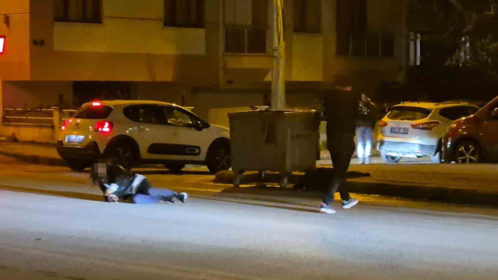 eskisehirde olayli gece cadde ortasindaki kavga kamerada 3 4WTR8igh