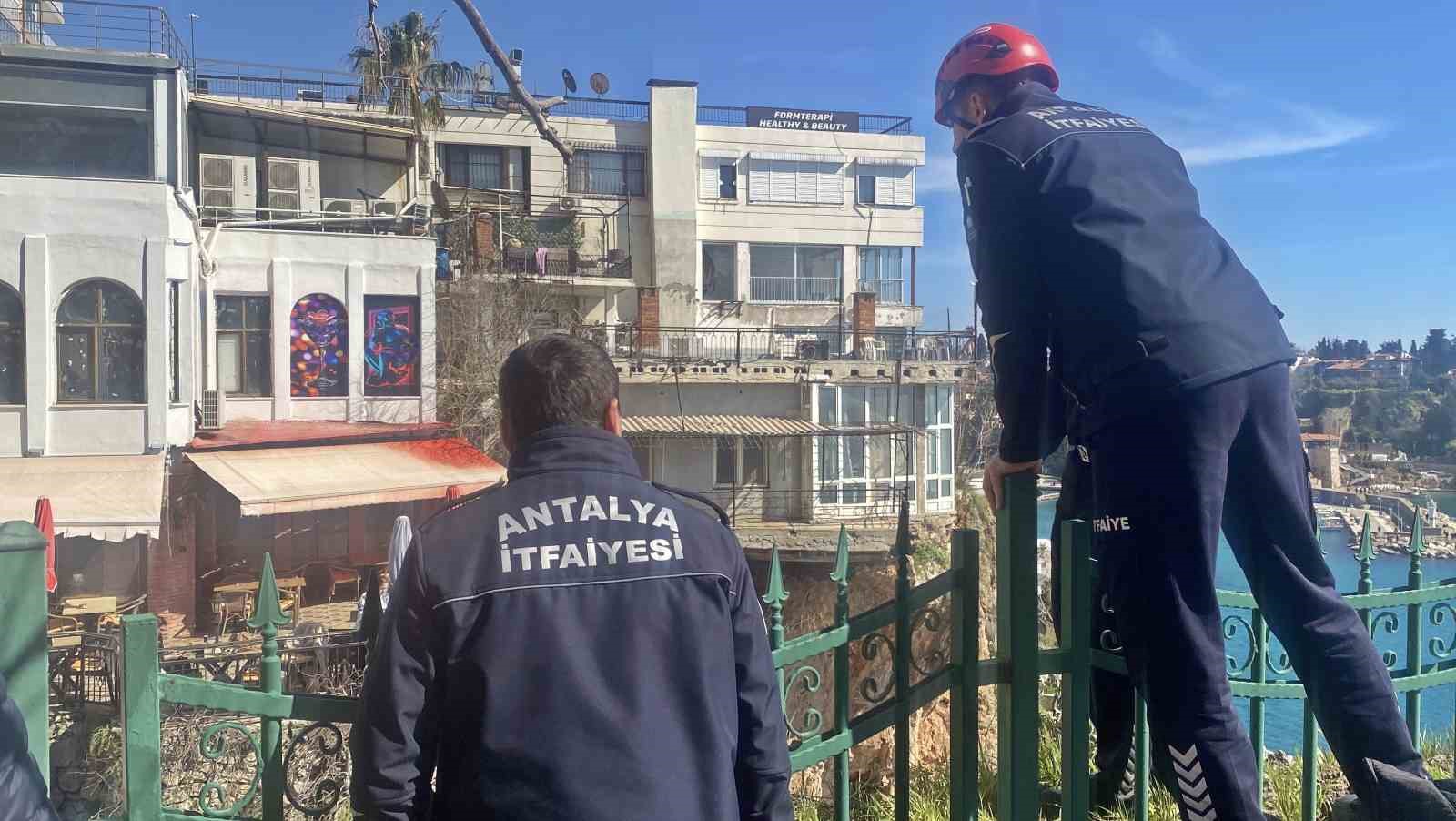 falezlerde mahsur kaldigi sanilan kedilerin keyfi ihbarla son buldu 2 h89MaHmH