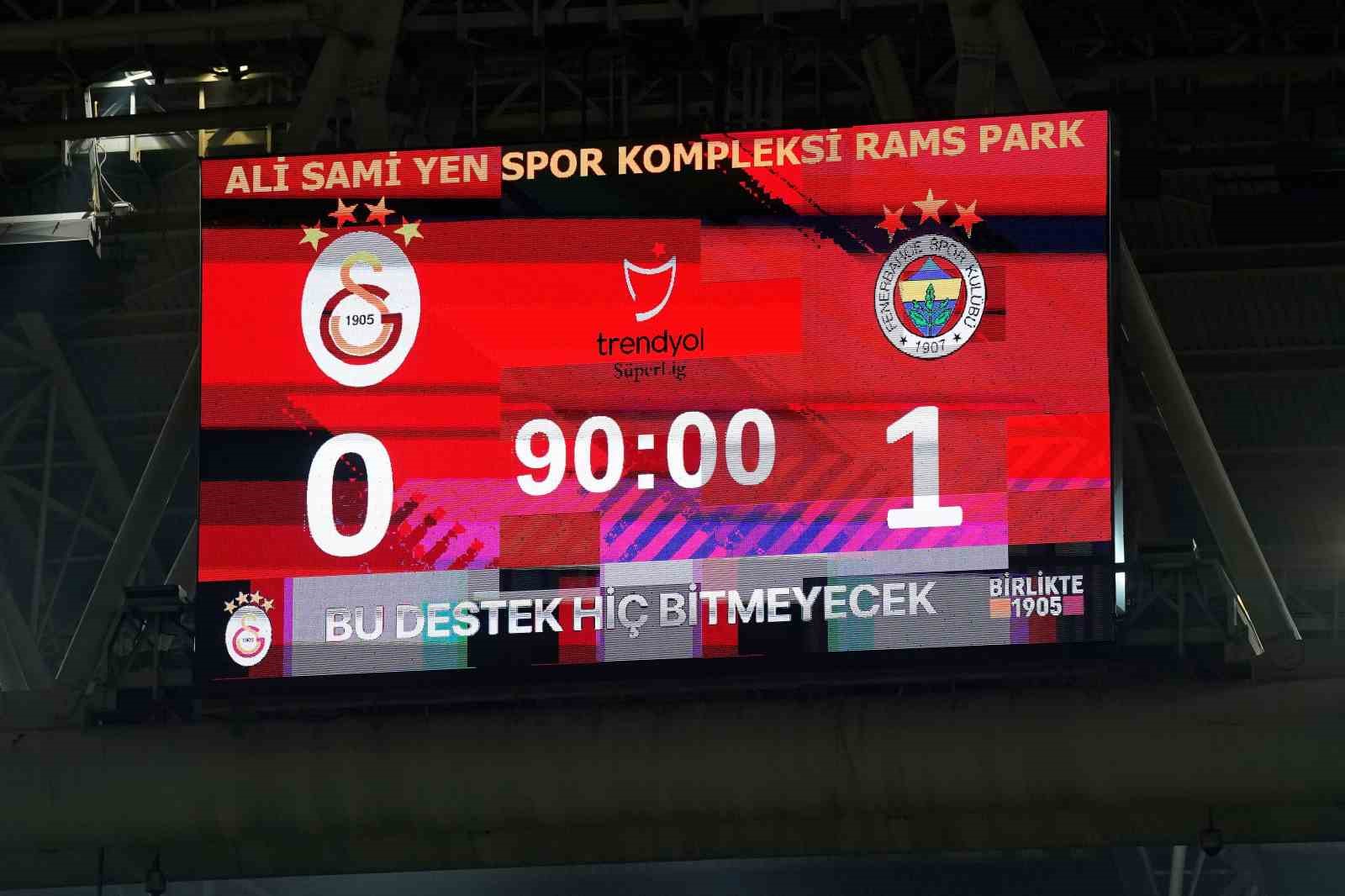 fenerbahce galatasaray deplasmaninda son 10 derbide 1 kez kaybetti 3 sdYrAKrr