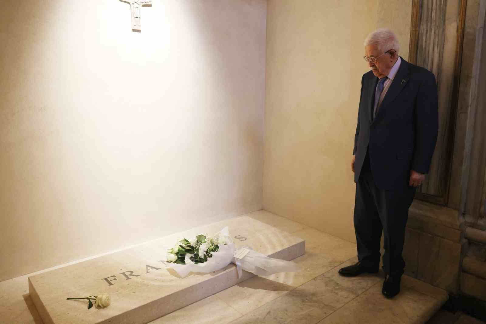 filistin devlet baskani abbas ile papa 14uncu leodan ilk gorusme 10