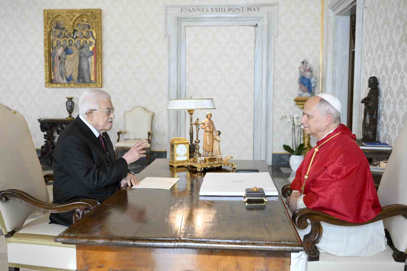 filistin devlet baskani abbas ile papa 14uncu leodan ilk gorusme 2 On7aUgsX