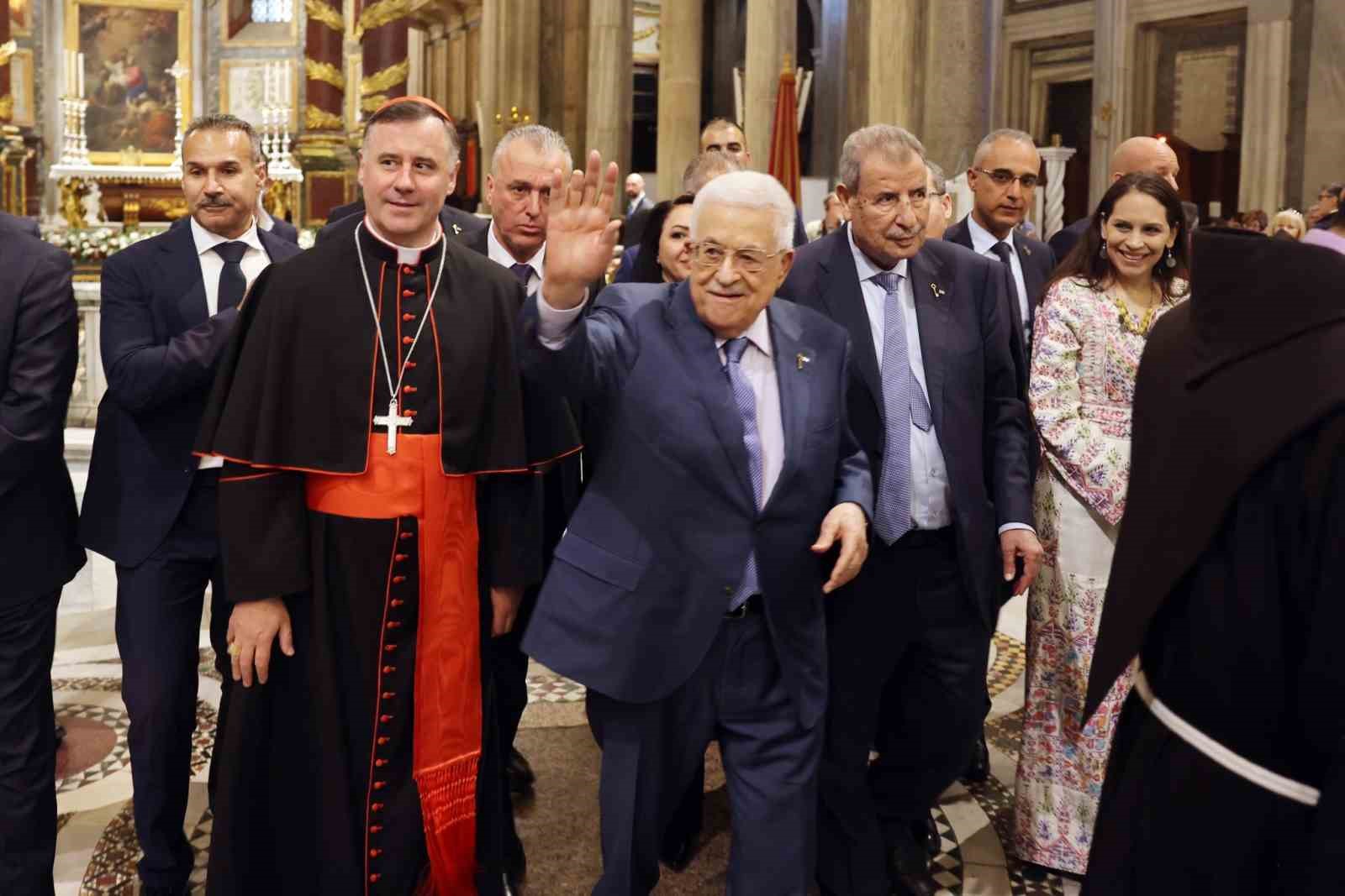 filistin devlet baskani abbas ile papa 14uncu leodan ilk gorusme 9 nO2mT3in