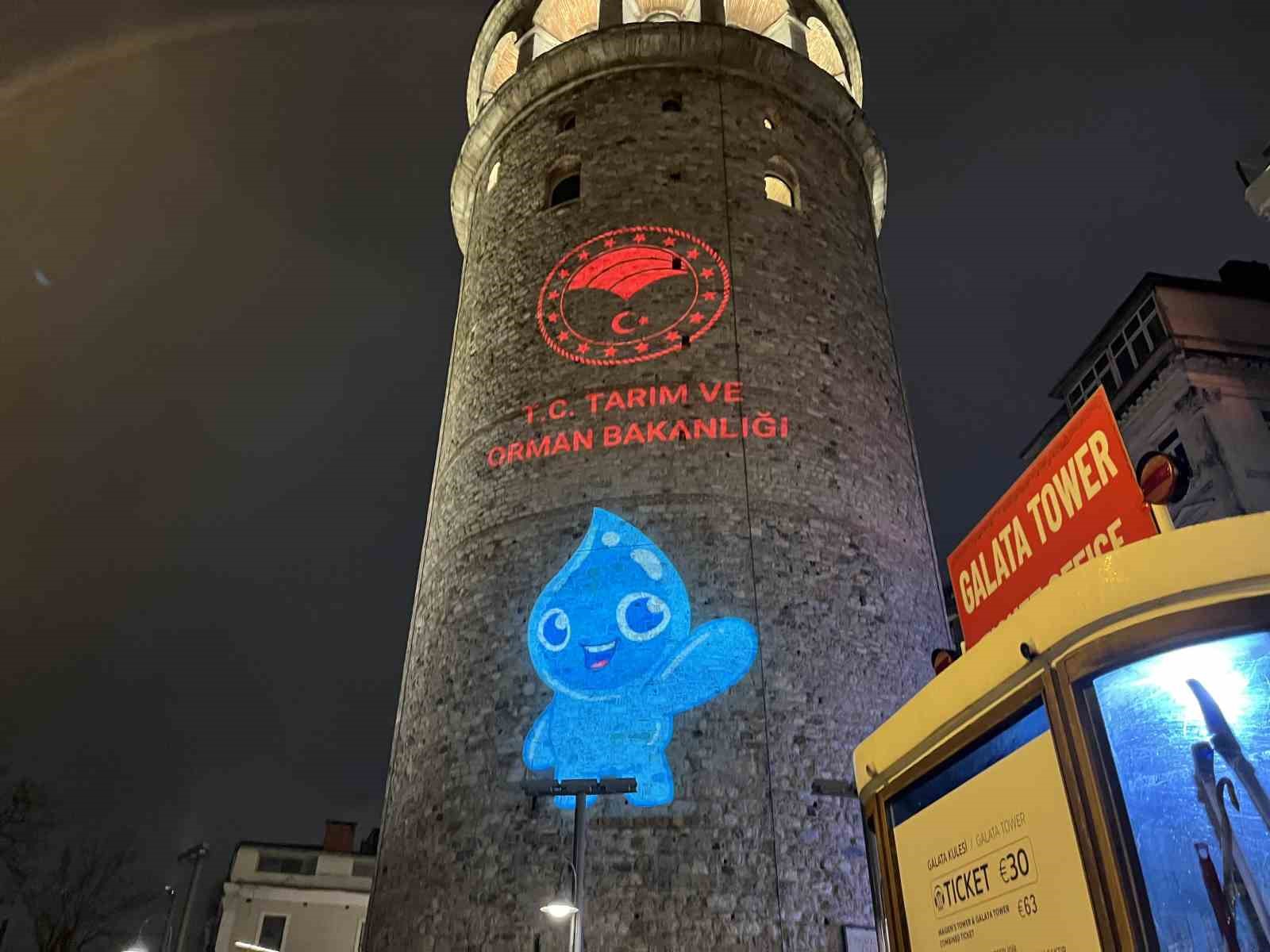 galata kulesinde dunya su gunu farkindaligi 3 Pjqr1Puw
