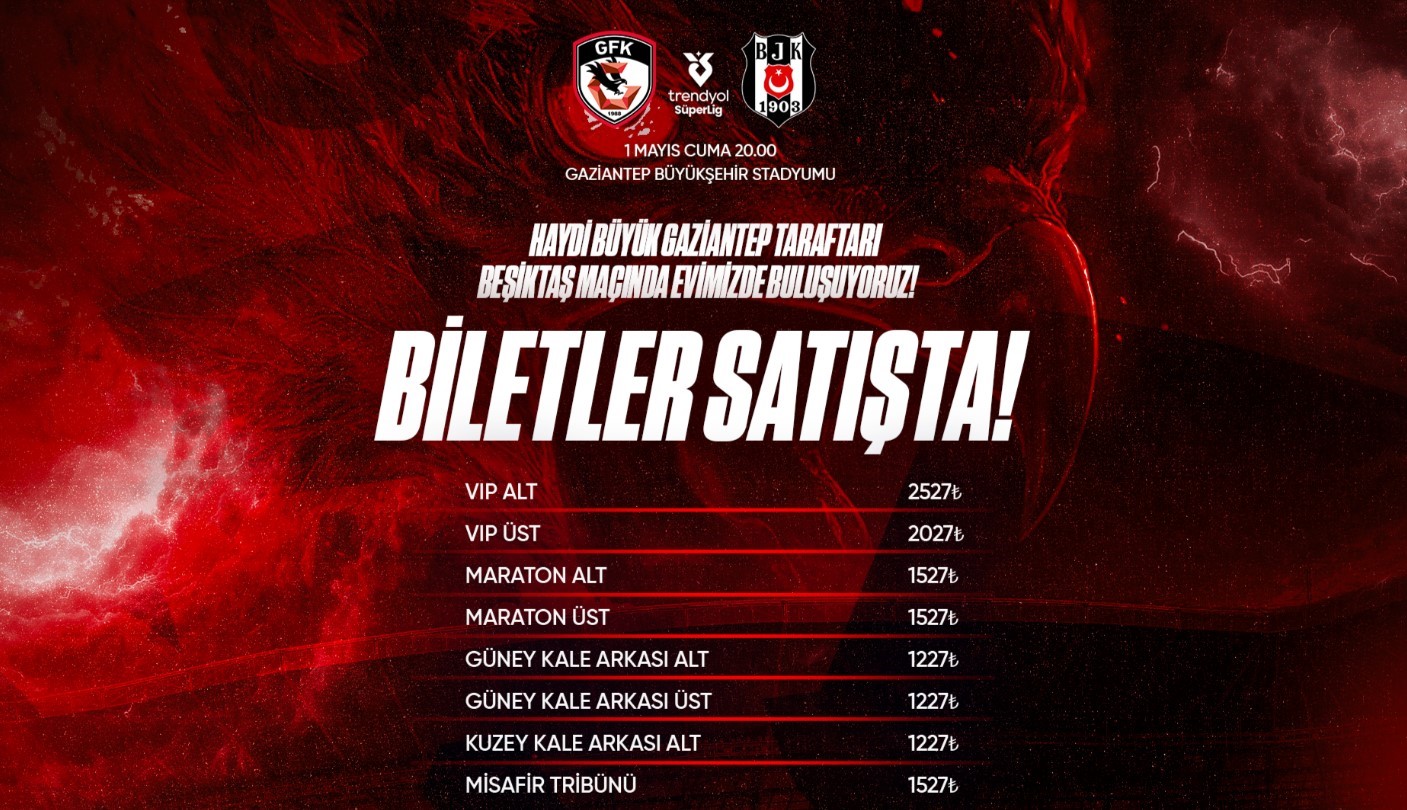 Gaziantep FK - Beşiktaş maçı biletleri satışa çıktı 4 gaziantep fk besiktas maci biletleri satisa cikti 0 hEeFbZEC