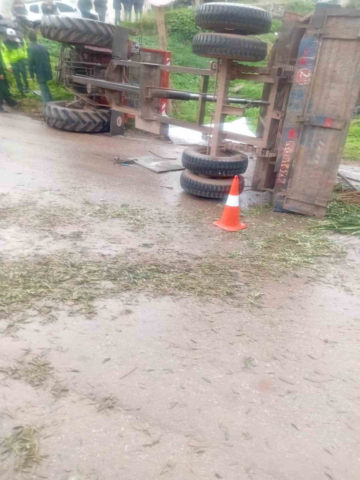 gemlik belediyesine ait traktor kaza yapti 1 olu 1 gLZyfDsU