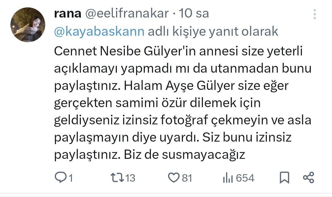 genc kizin ailesinin istegini hice saydi sosyal medyasinda paylasti 0 ecjkh6s6