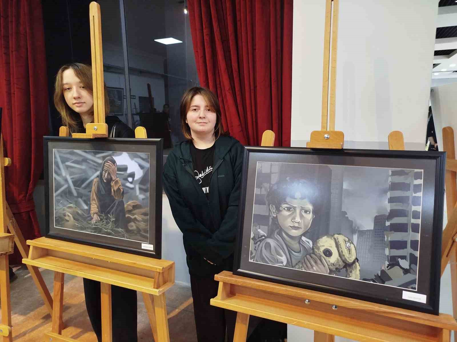 genc ressamlar gazzeli cocuklarin acisini resmetti 1 WA8praat