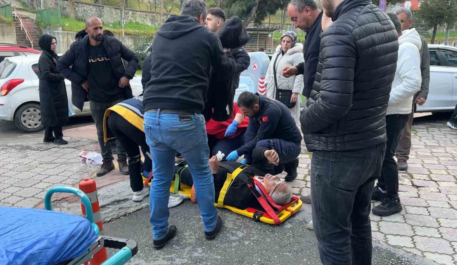 genc surucunun direksiyon hakimiyetini kaybettigi arac kaldirima cikti 1 yarali 0 LlOELkEL