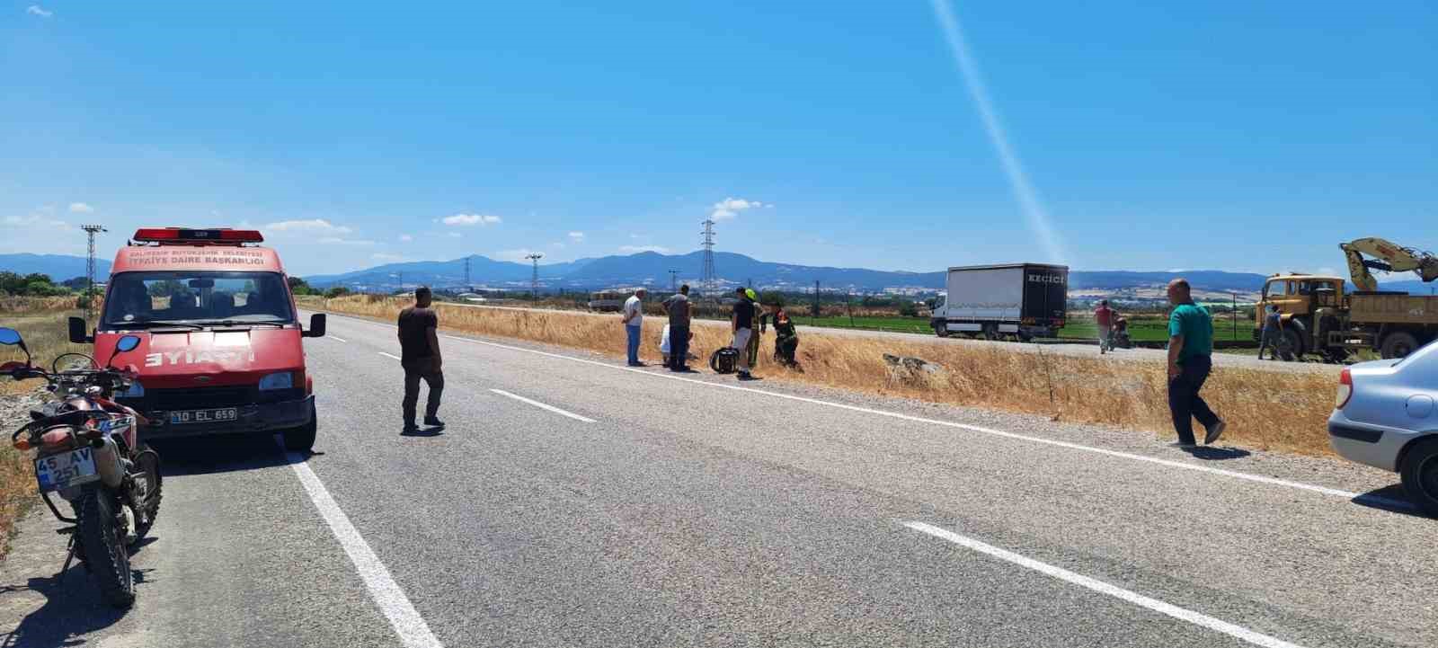 gonende kontrolden cikan otomobil refuje devrildi 1