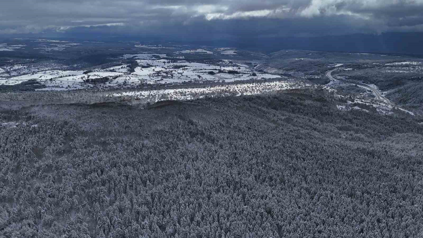 gunesin acmasiyla olusan essiz kar manzaralari dronla goruntulendi 5 EIpGQmNT