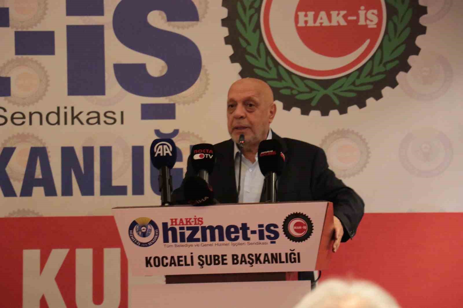 hak is genel baskani arslan kocaelide seslendi biz sadece toplu sozlesme yapan sendika degiliz 0 P58ewuUe