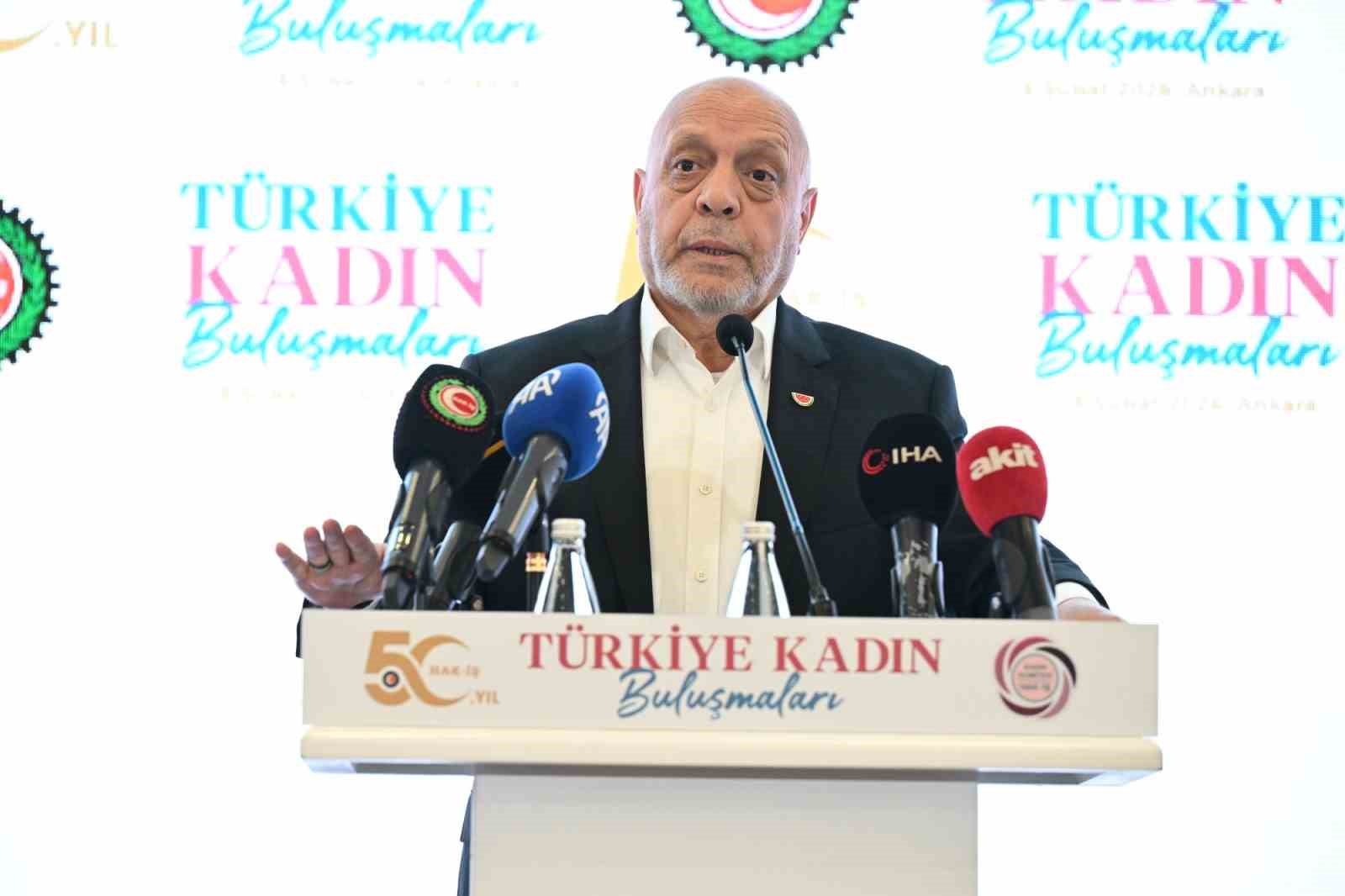 hak is genel baskani arslan sendikalasma oraninda kadinlar cok geride 3