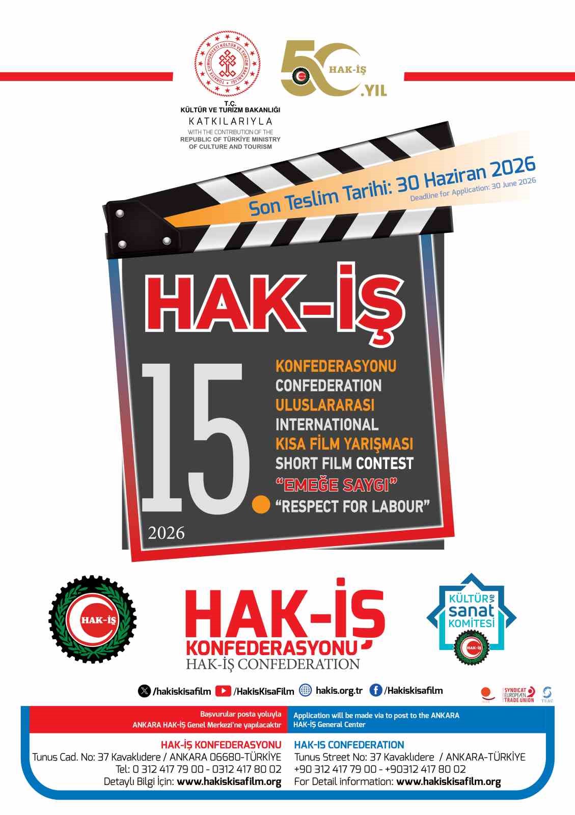HAK-İŞ Uluslararası Kısa Film Yarışması 15’inci yılında 4 hak is uluslararasi kisa film yarismasi 15inci yilinda 0 AqFacMmO