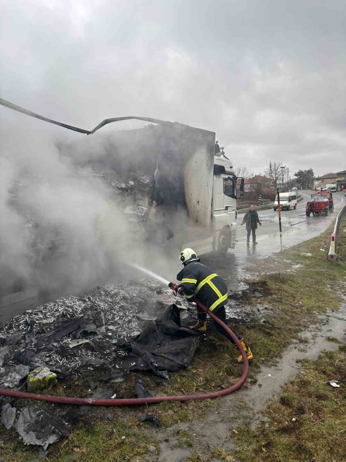 hamsi yuklu tir alevlere teslim oldu dorse kullanilamaz hale geldi 1 iOAEdQ7u