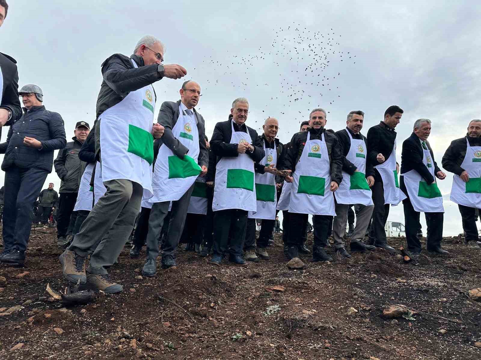 harmancikta yanan 4 bin 256 hektar alan agaclandiriliyor 4