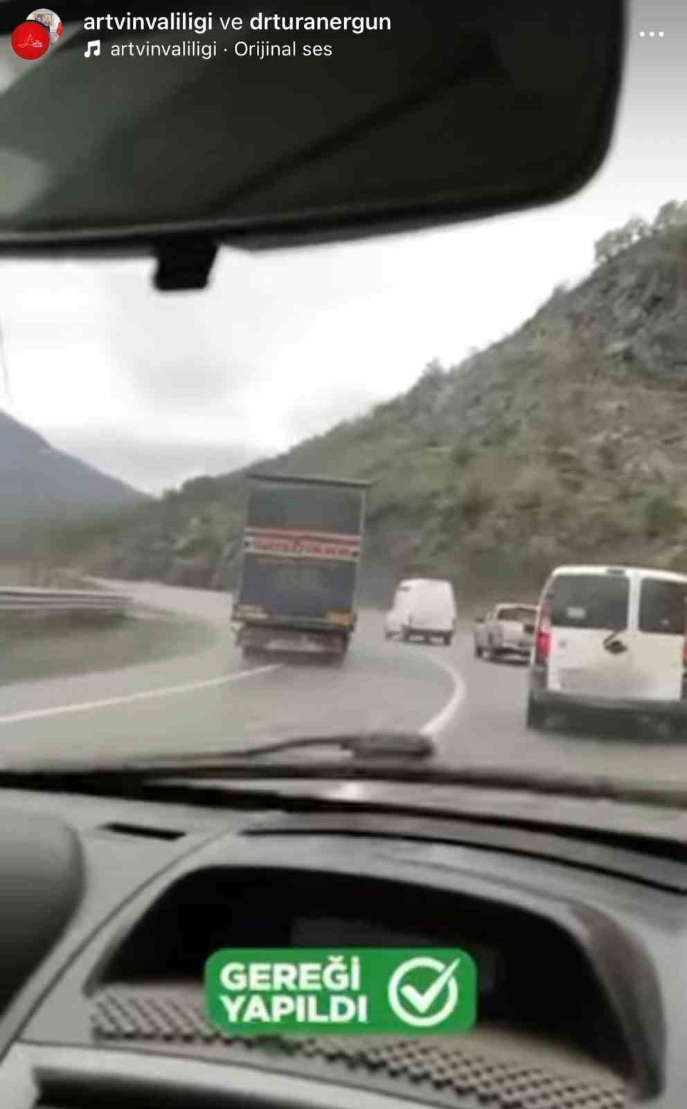 hatali sollama yapan tir surucusune ceza 0