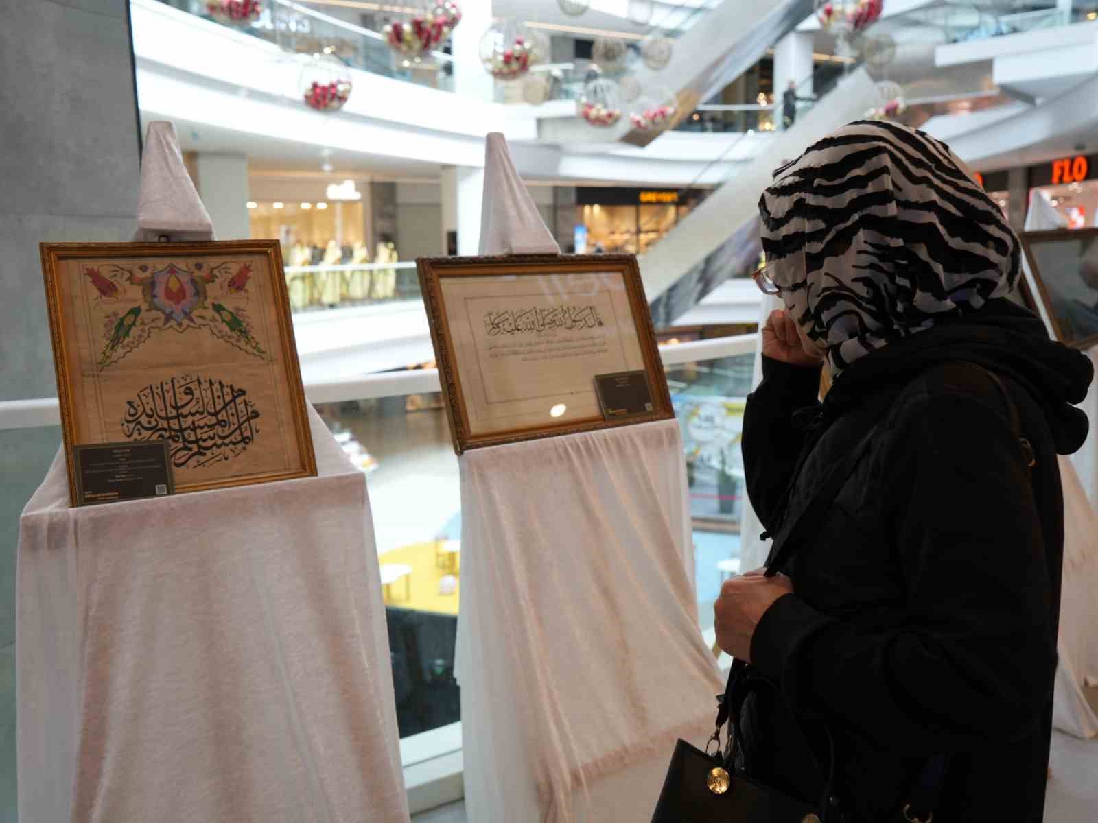 hattat emrullah demirkayanin eserlerinin 34 yil sonra ilk kez bir araya geldigi sergiye yogun 287t18me