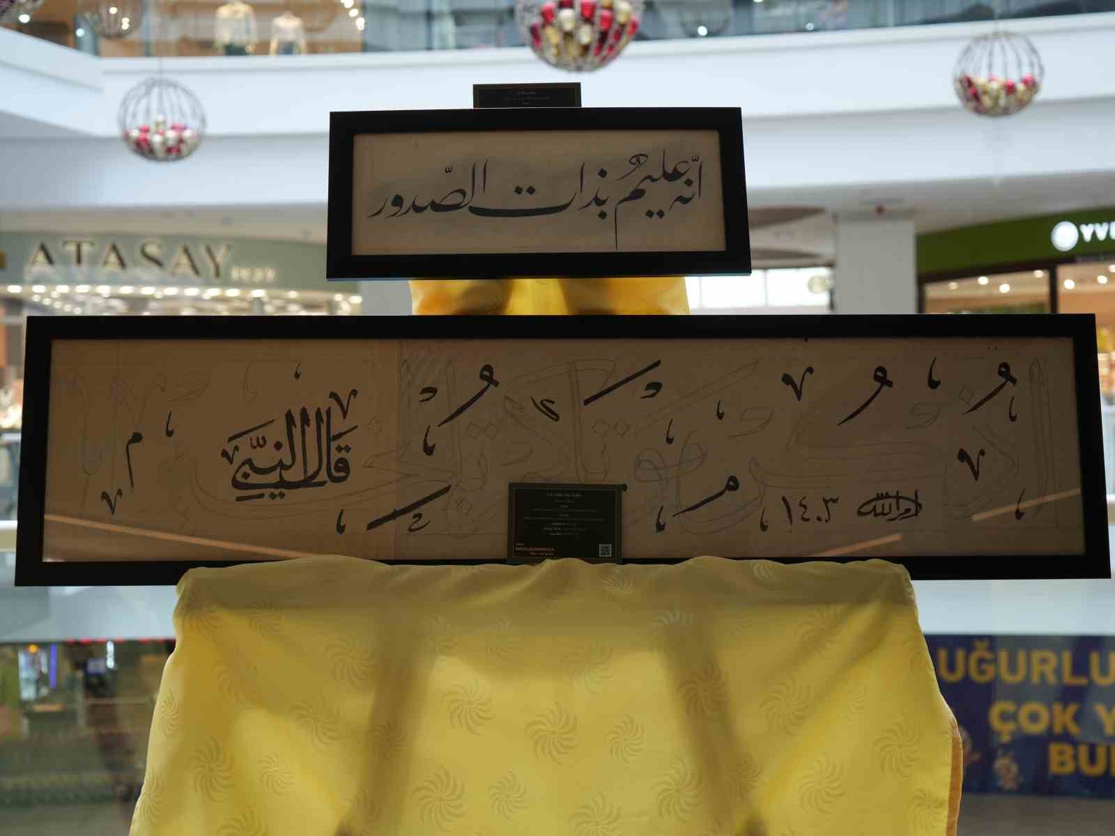 hattat emrullah demirkayanin eserlerinin 34 yil sonra ilk kez bir araya geldigi sergiye yogun DtJG1INP