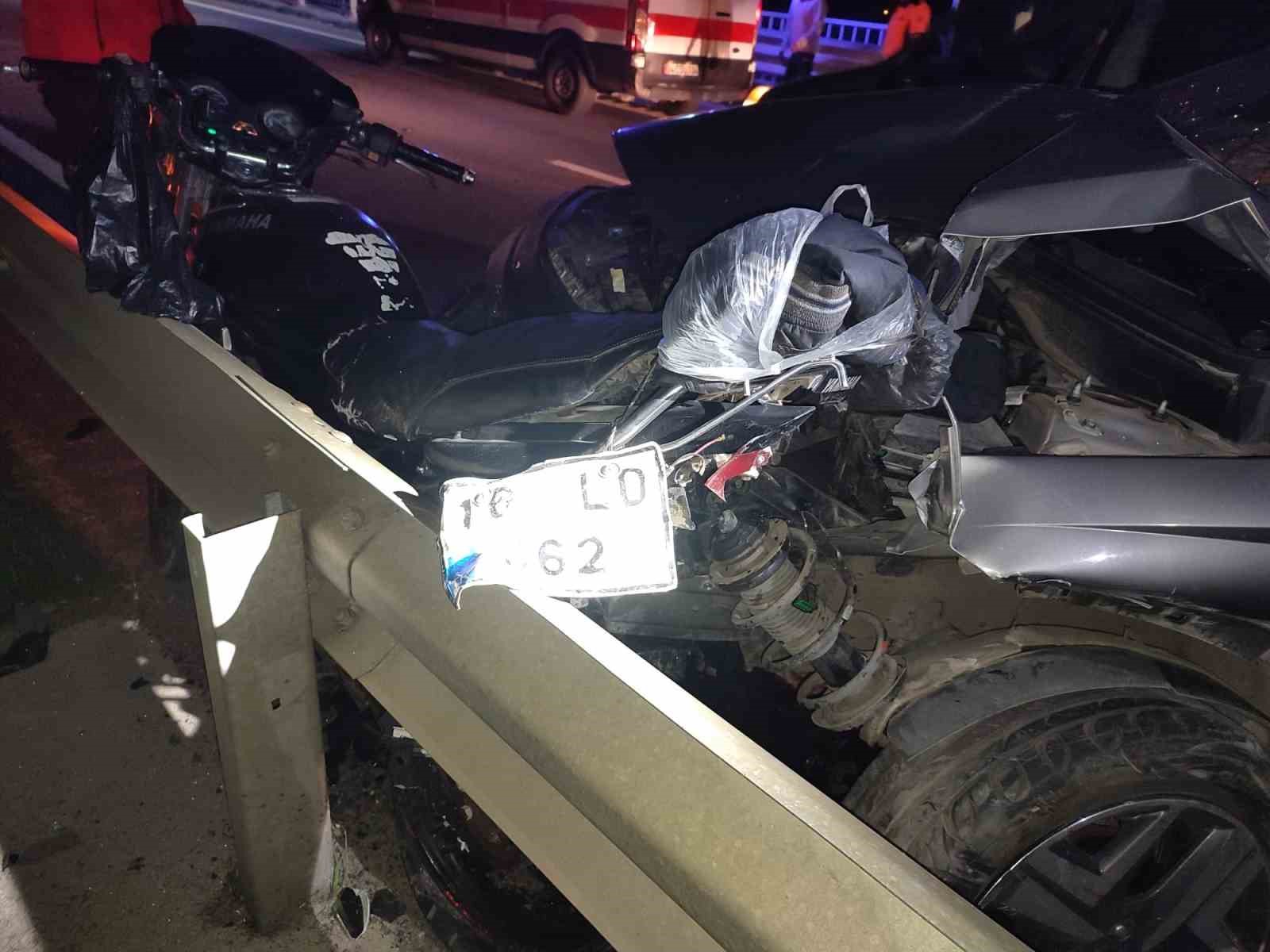 havranda otomobil ile motosiklet carpisti 1 yarali 2 njtcSSJF