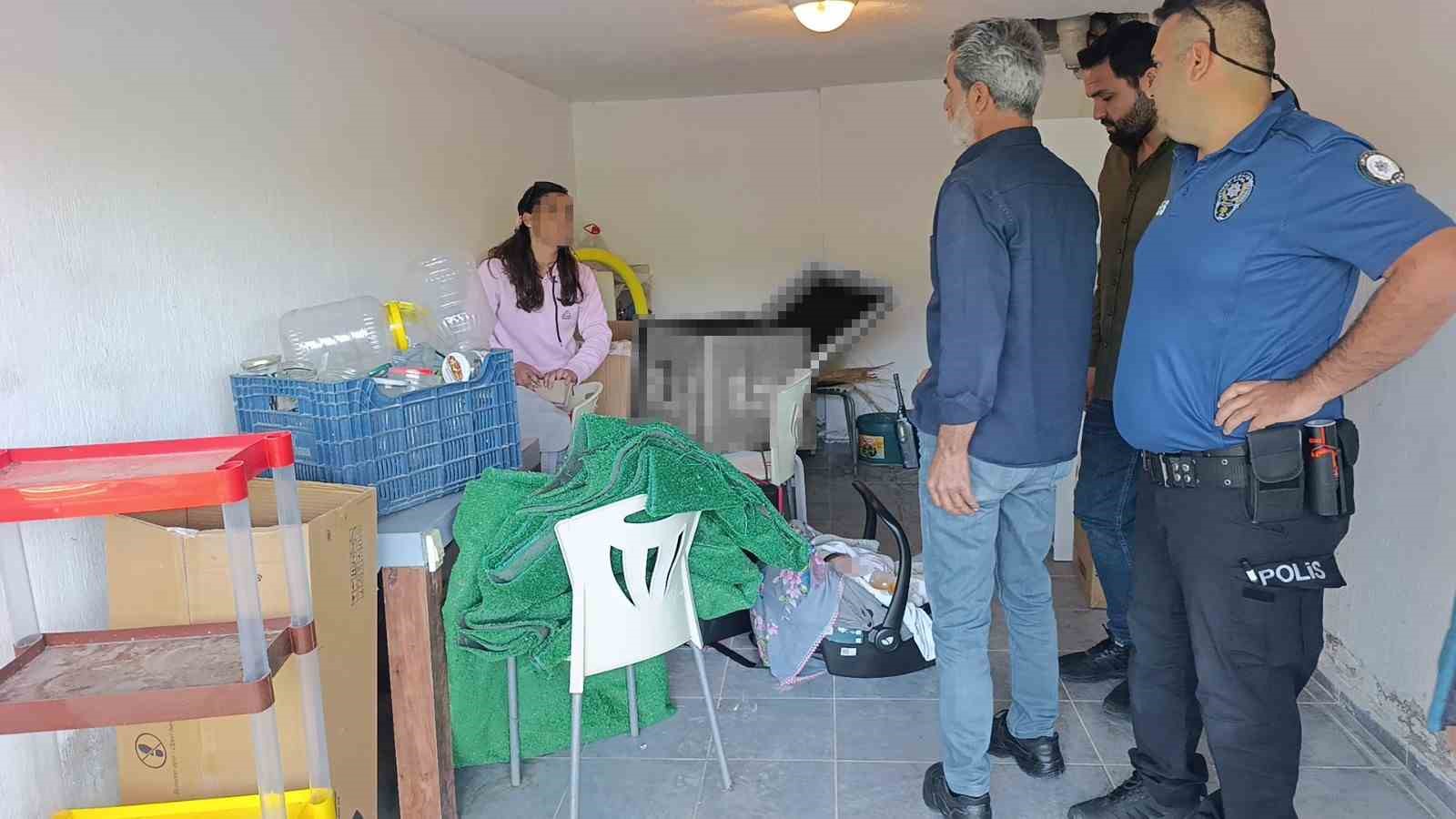 hirsizlik ihbarina giden polis ozel garajda 5 aylik bebekle annesini buldu 4 pebeMIQs