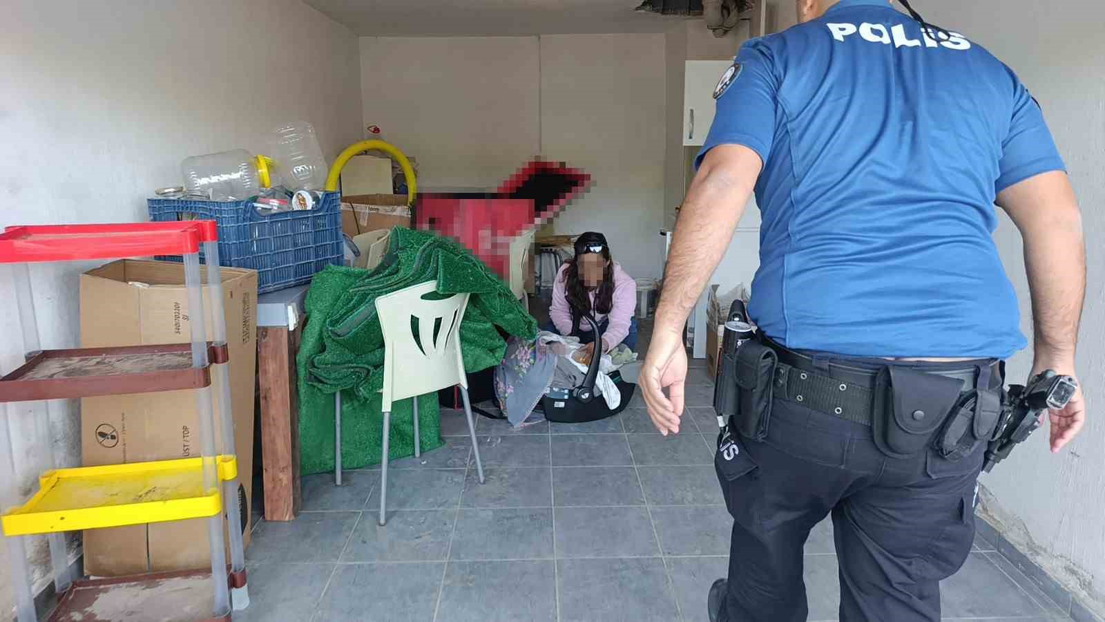 hirsizlik ihbarina giden polis ozel garajda 5 aylik bebekle annesini buldu 5 Ci1wLWCc