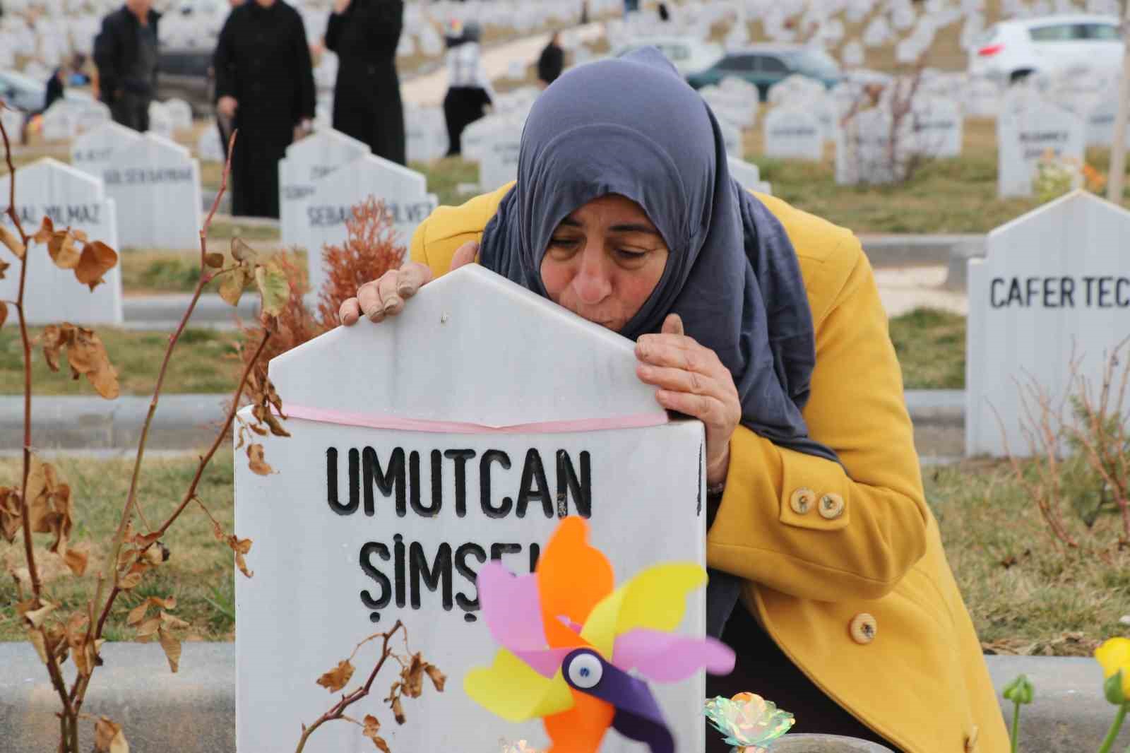 iki evladi vahsice oldurulen anne bayram oncesi evlatlarinin kabrini ziyaret etti 3 yHB2genq