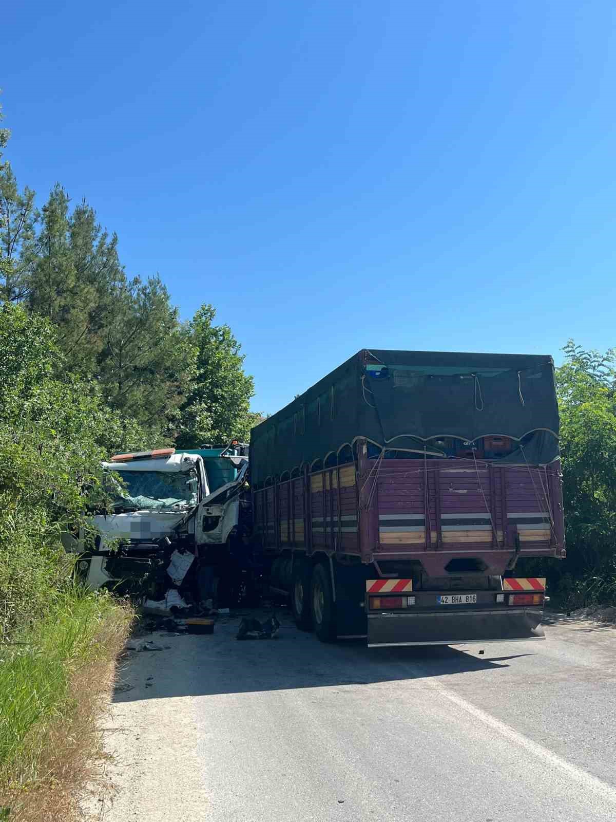 iki kamyon virajda carpisti 1 olu 2 yarali 3 tZgdw7fI