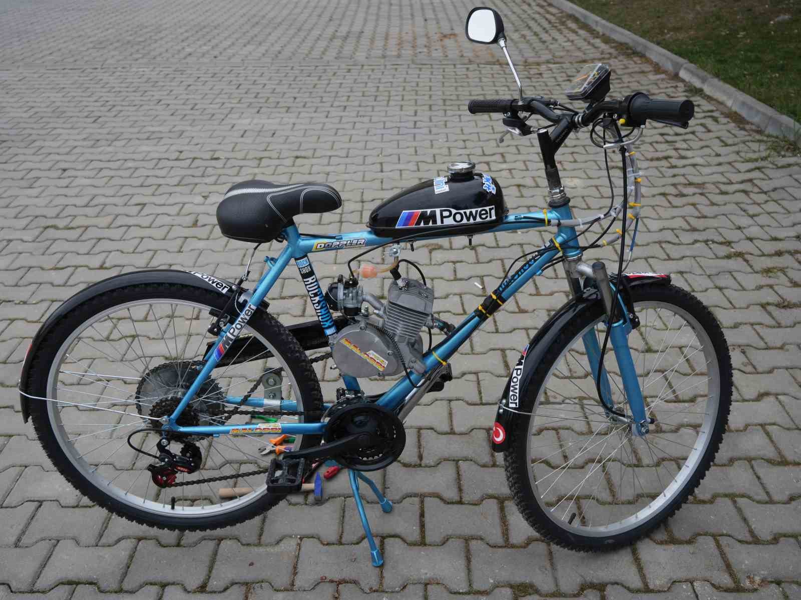 ikinci el bisiklet satin aldi topladigi malzemelerle mobilete cevirdi 3 KLfHWWtp