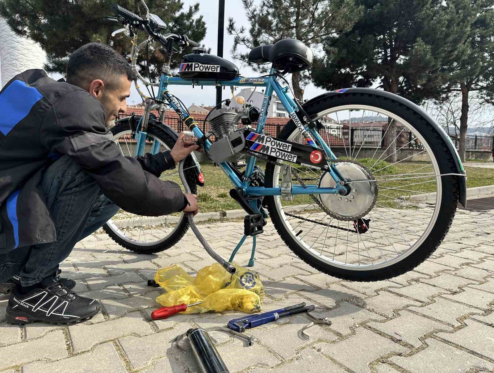 ikinci el bisiklet satin aldi topladigi malzemelerle mobilete cevirdi 6 7euFWEMC