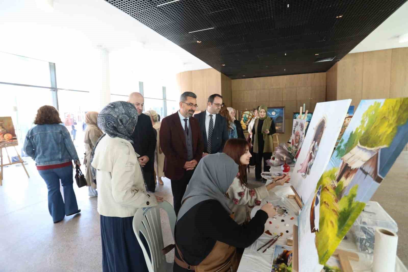inesmek yagli boya kursiyerlerinin eserleri gorucuye cikti 5 AtCHaJMU