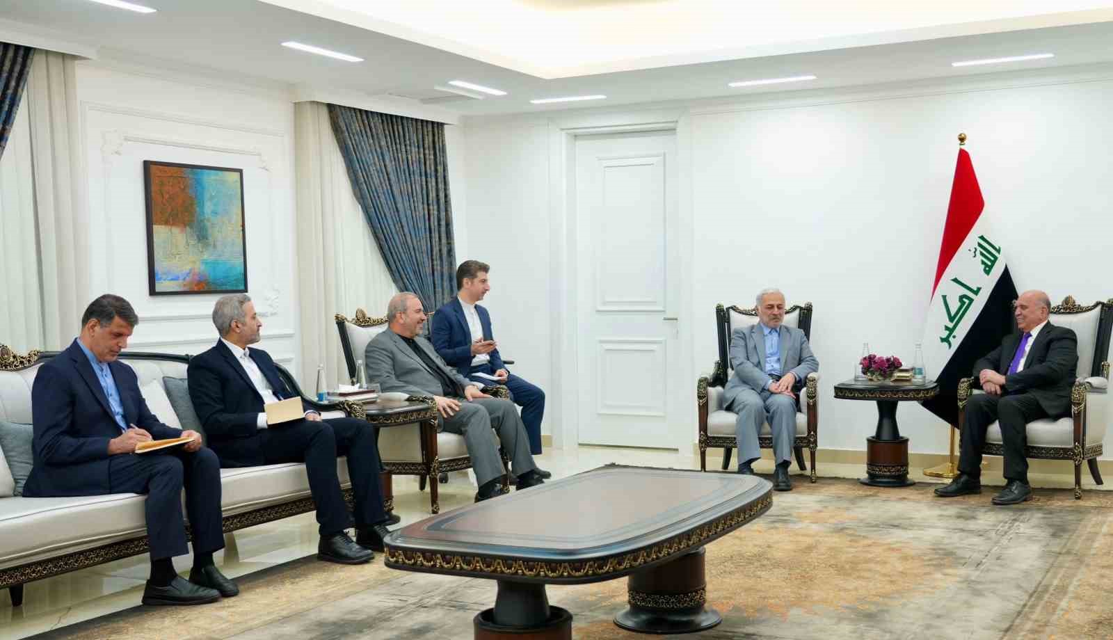 irak disisleri bakani huseyin iran disisleri bakan yardimcisi celalzade ile gorustu 0 iBr81h7s