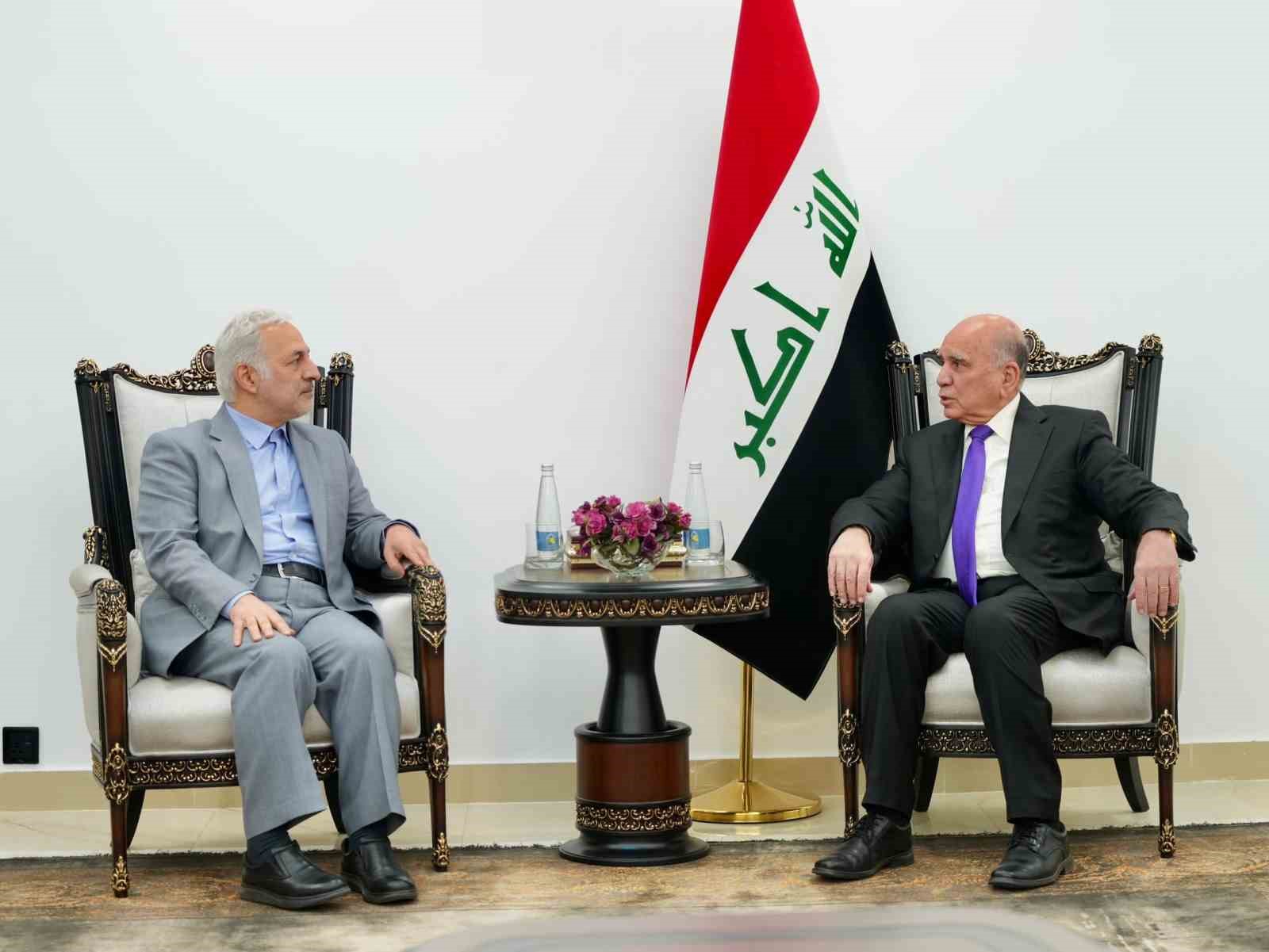 irak disisleri bakani huseyin iran disisleri bakan yardimcisi celalzade ile gorustu 1 sQvDr4UV
