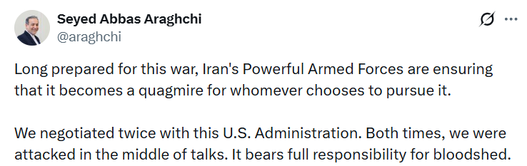 iran disisleri bakani arakci akan kanin tum sorumlulugu mevcut abd yonetimine aittir 0 MpZOsD93