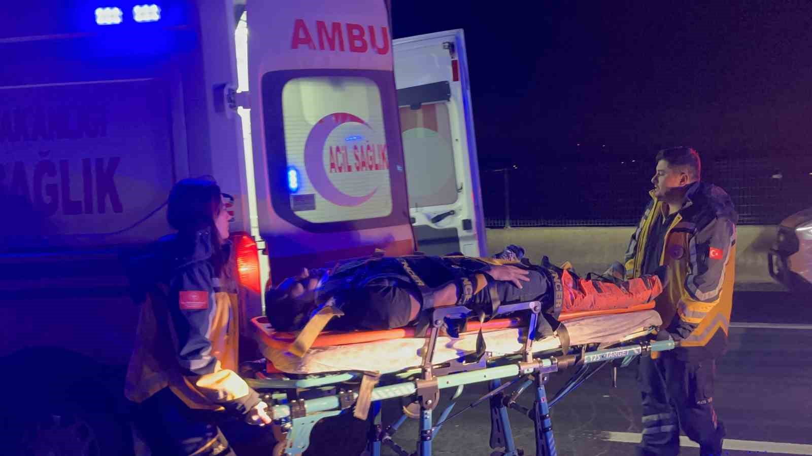 istanbul tem otoyolunda sikismali zincirleme kaza 4 yarali 6 IijJgzl5