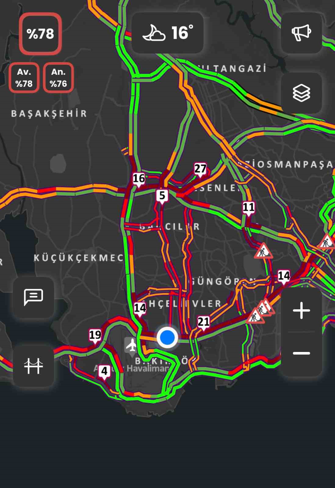 istanbulda trafik yogunlugu yuzde 78e ulasti 2 PF28DWUt