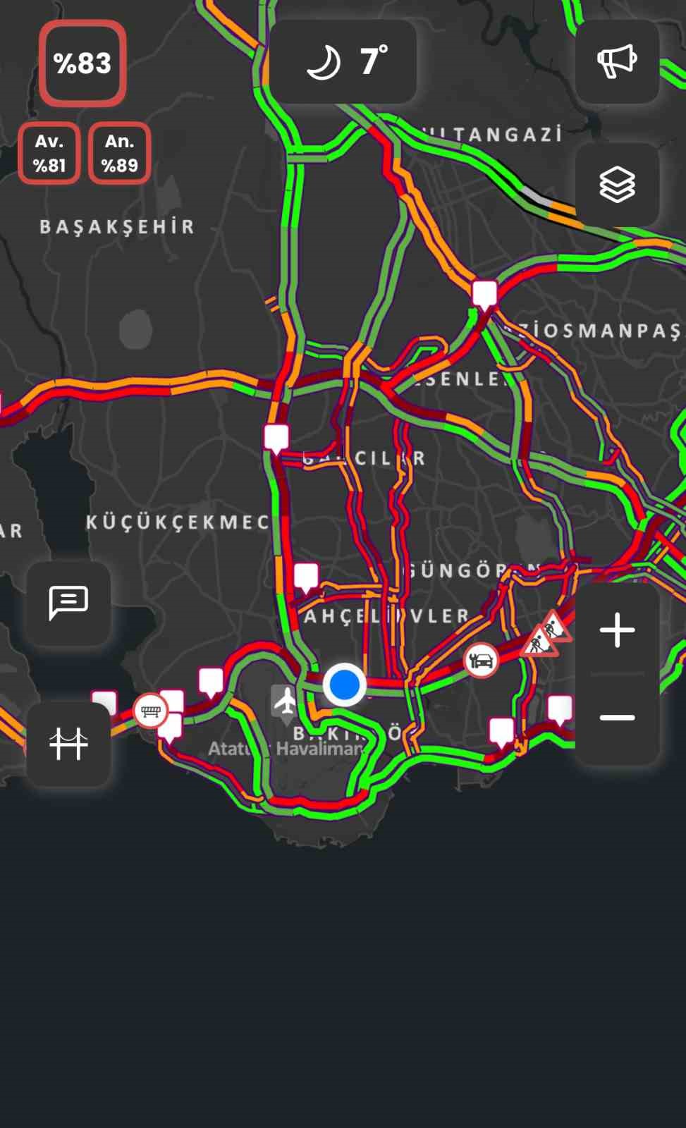 istanbulda trafik yogunlugu yuzde 83e ulasti 4 CqQj8CPD