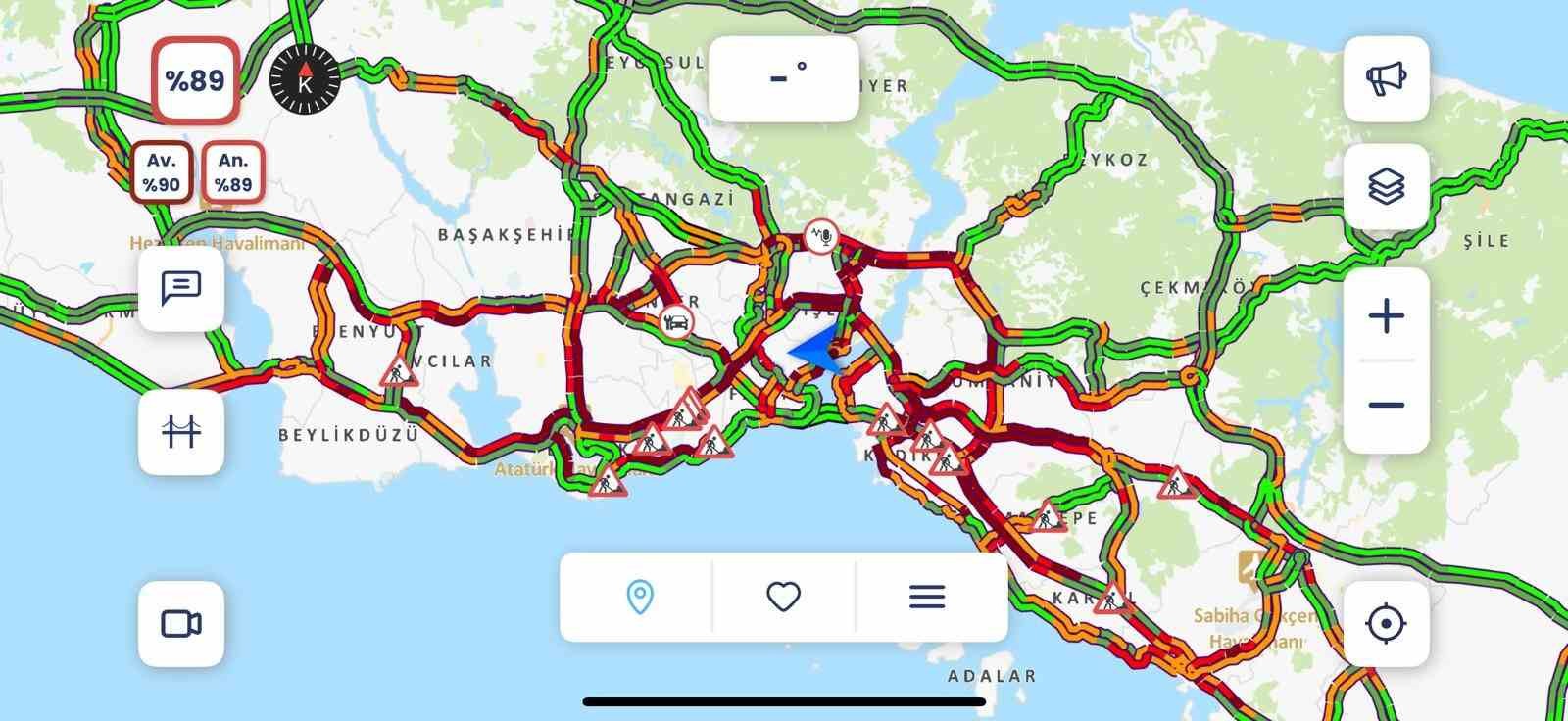 istanbulda trafik yogunlugu yuzde 90a yaklasti 1 jqCgzMlD