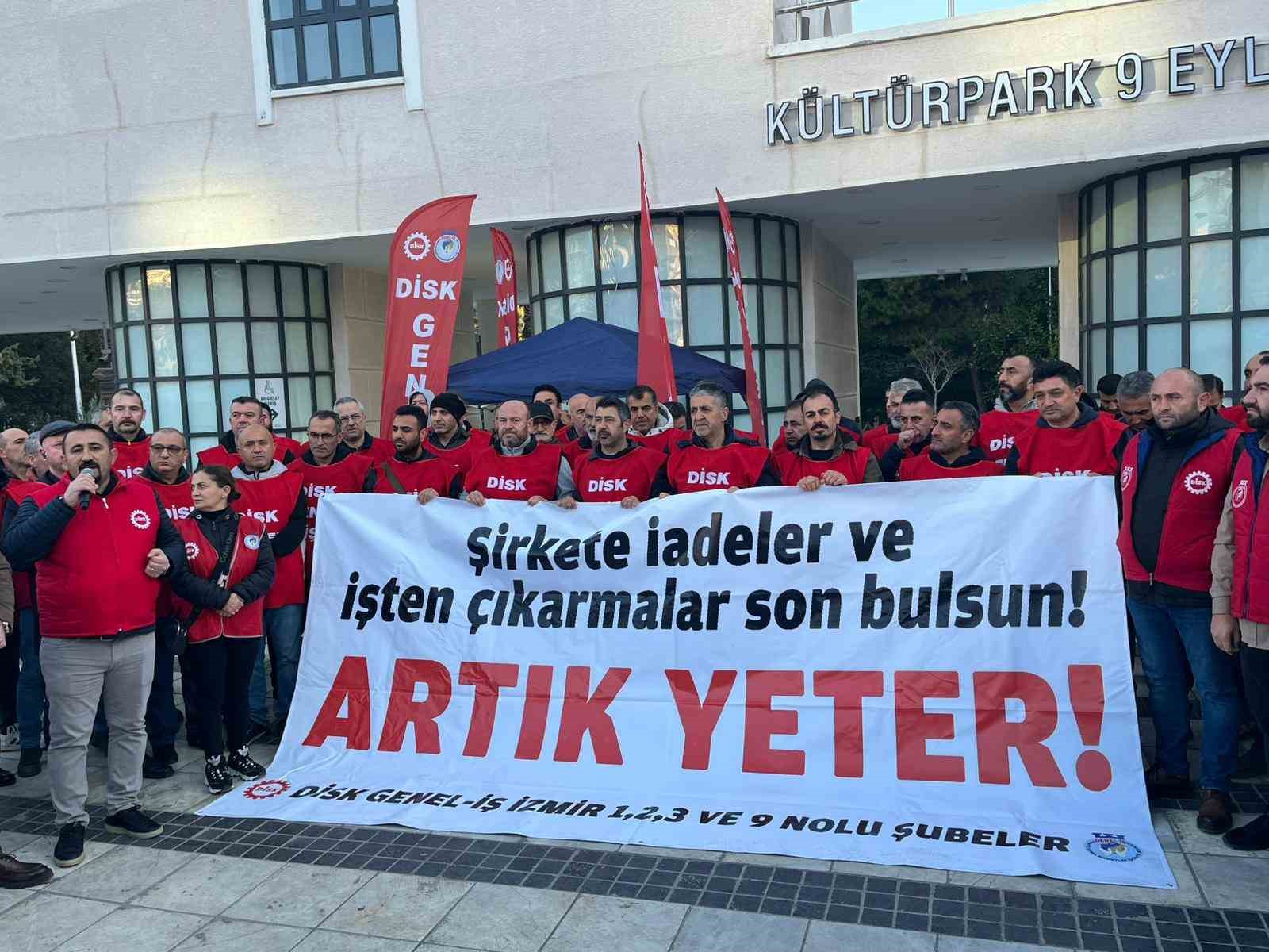 izmir buyuksehir iscileri arkadaslarimiz ise donunceye dek mucadele surecek 0 7YT7TqIq