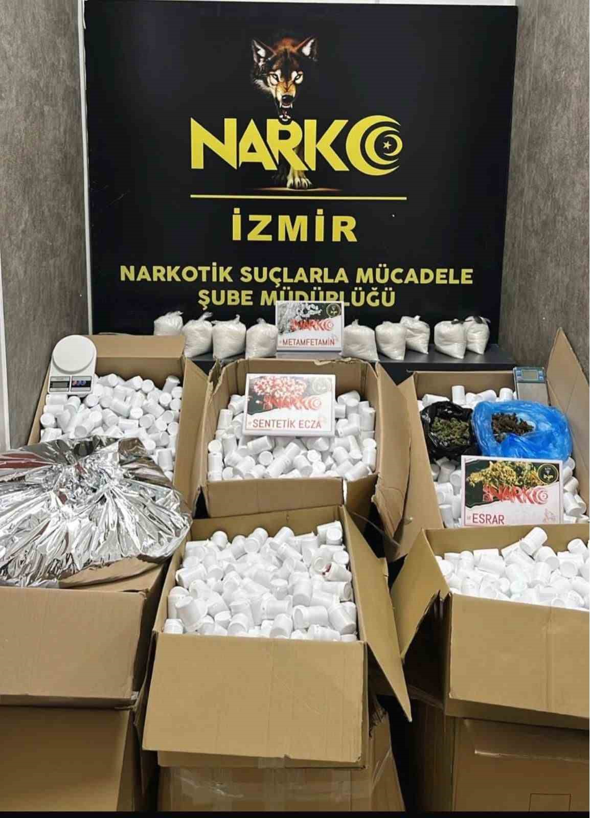 izmirde 366 bin 400 uyusturucu hap ele gecirildi 0 huezBzky