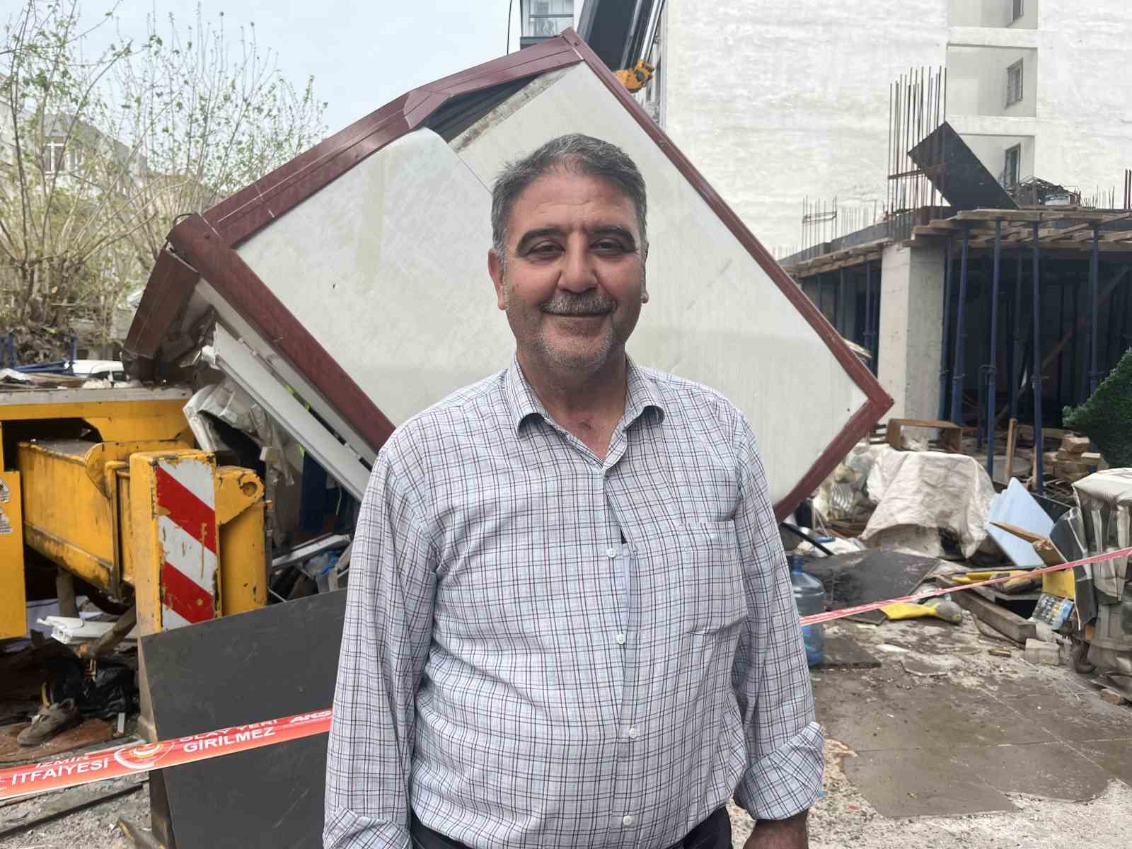 izmirde insaat kulubesinin uzerine vinc dustu 3 isci yaralandi 2 YwAbbzih