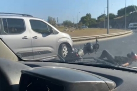 Bahçelievler’de kamyonun çarptığı araç fırına girdi, o anlar kamerada 1 thumbnail