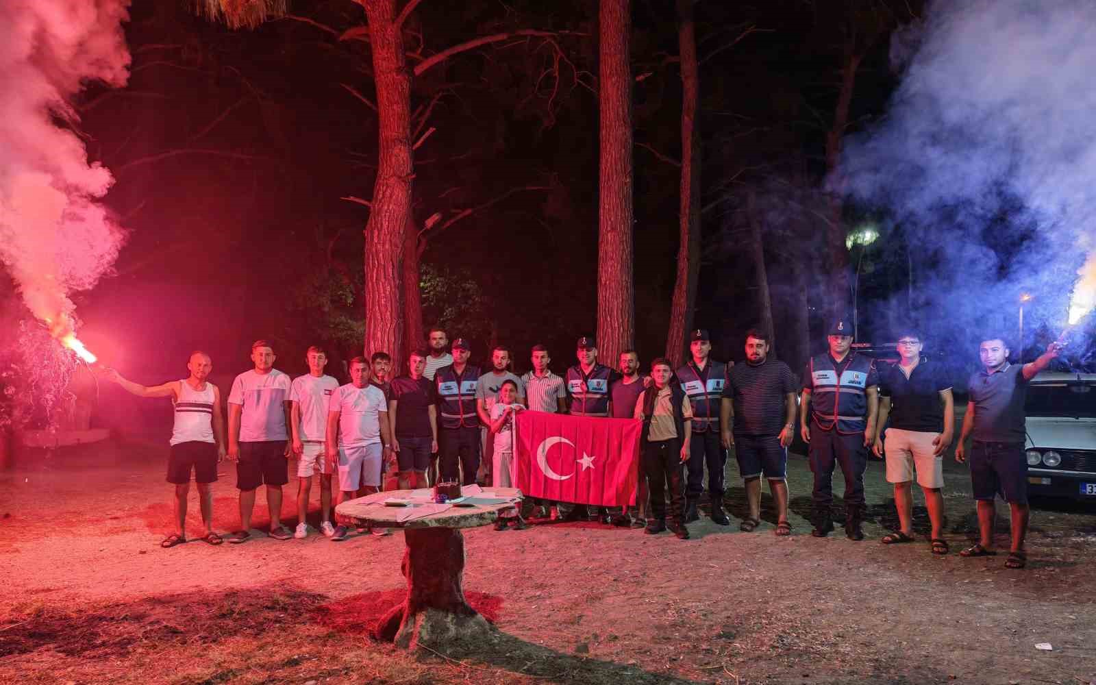 jandarma ekiplerine kavga ihbarli surpriz kutlama 0