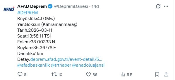 kahramanmarasta 4 buyuklugunde deprem 0 WkmnBGLb