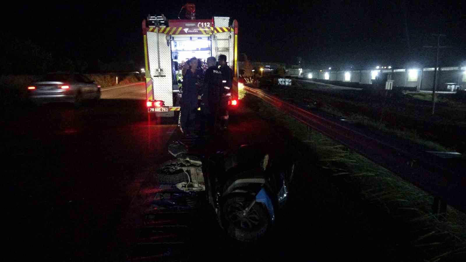 kamyonet ile motosiklet carpisti 1 agir yarali 2 yALzKe1V