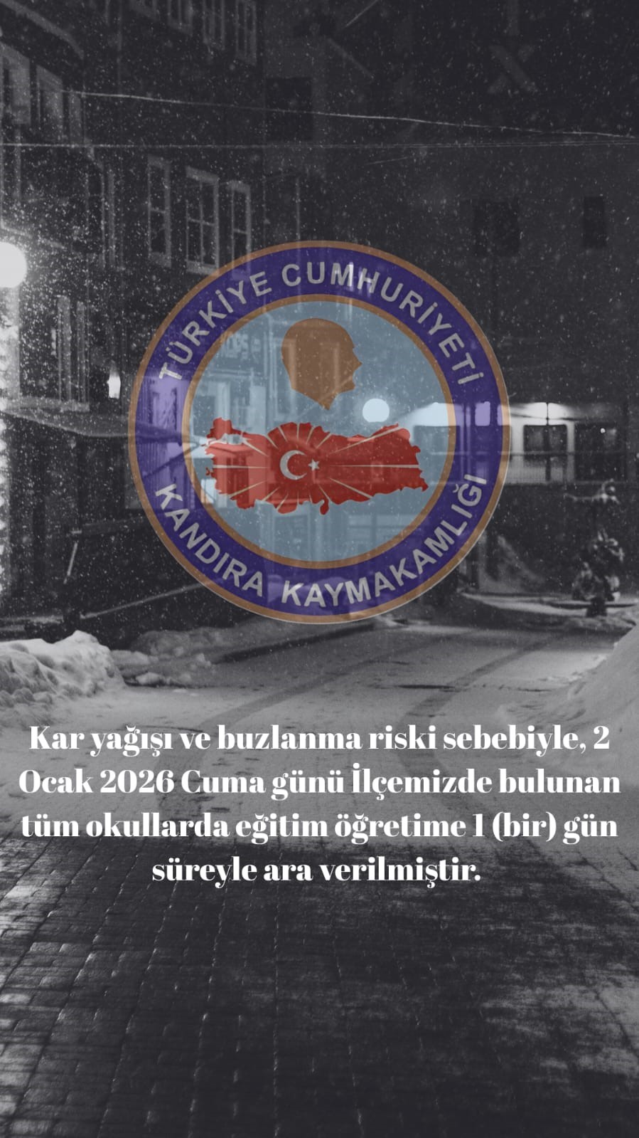 kandirada kar ve buzlanma nedeniyle egitime 1 gun ara 0 8OPHacm6