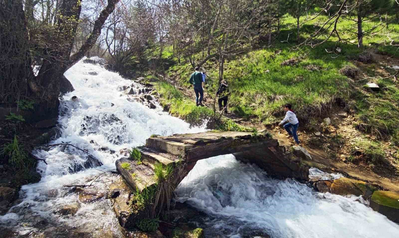 kar sulariyla cosan beyazsu selalesi hayran birakiyor 0 lazABTJ8