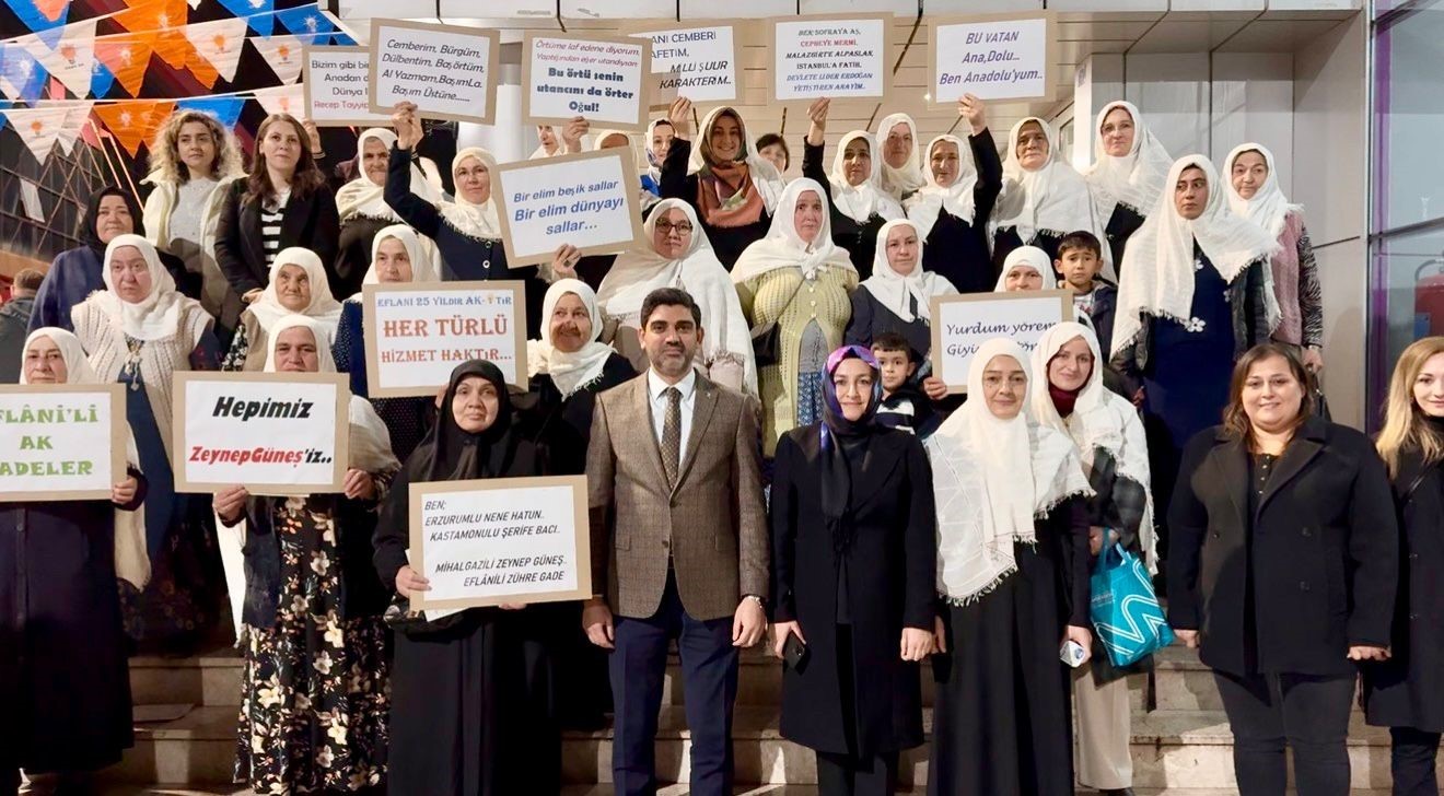 karabuklu kadinlardan baskan gunese yoresel kiyafetli destek 4
